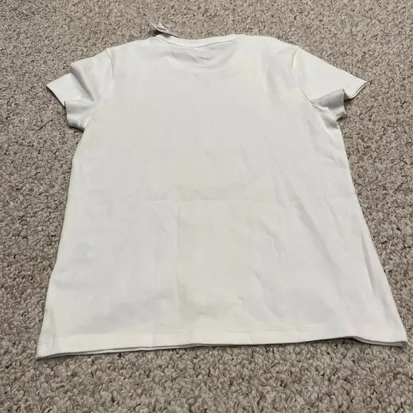 NWT J Crew Essential Short Sleeve Crewneck Tee White Sz M Basic Capsule Preppy - Picture 6 of 7